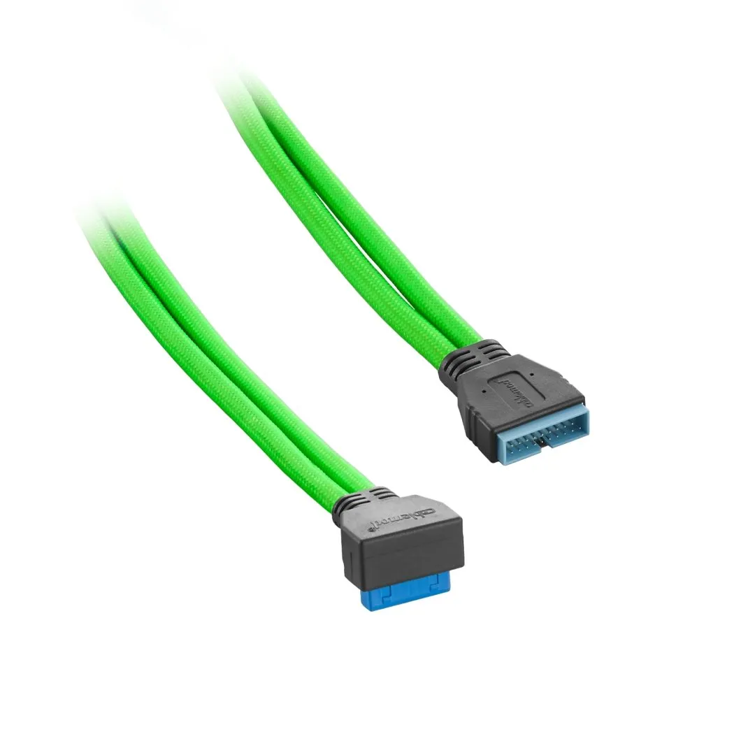 CableMod ModMesh USB 3.0 haakse kabel 50cm lichtgroen