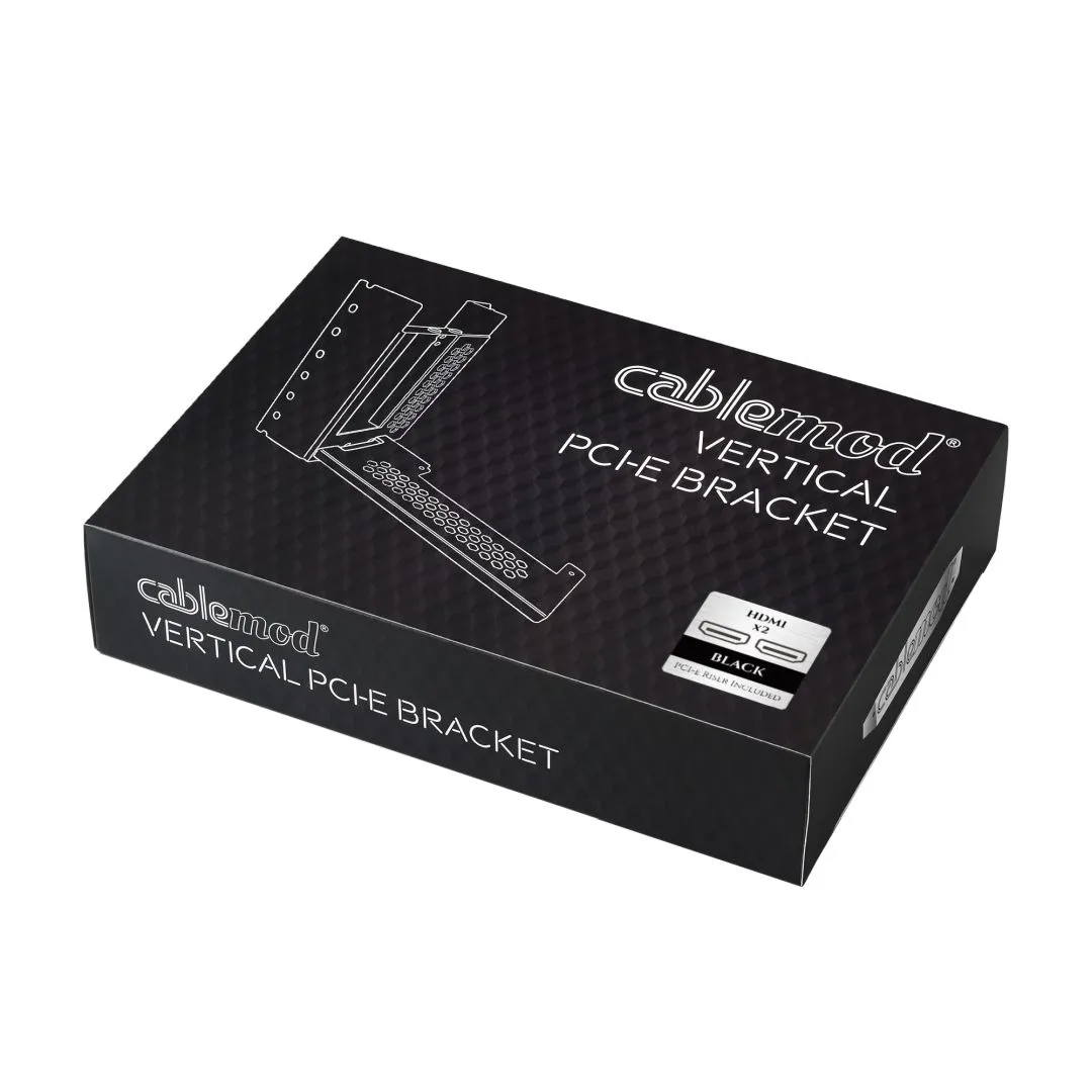 CableMod Vertical PCI-e bracket 2x HDMI zwart