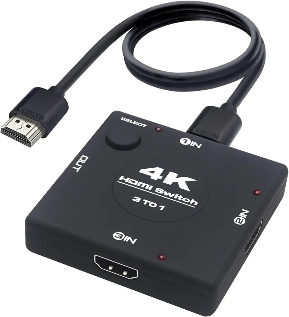 Yauhody 3 in 1 4K@60Hz HDMI-switch 3-poort 4K HDR