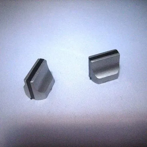 T.E.G. Schuifknop 12x10mm Grijs met Streep