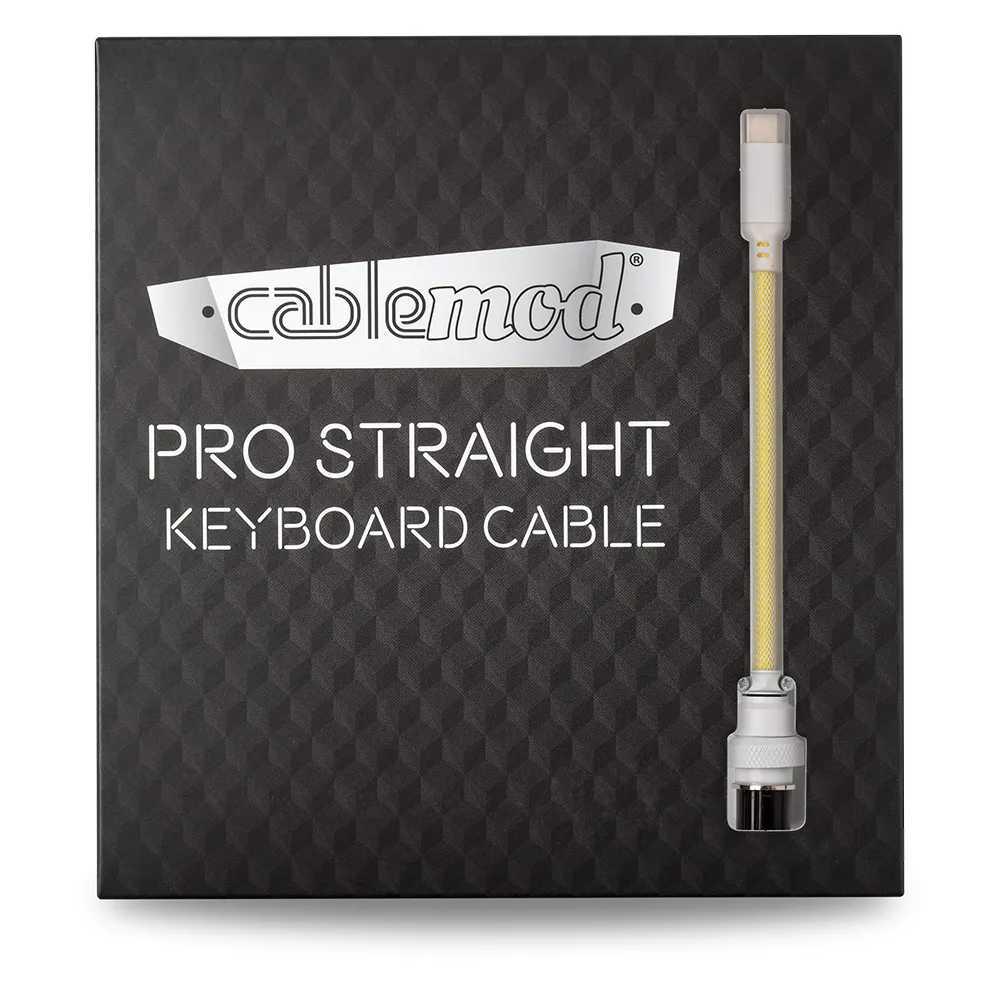 CableMod Pro toetsenbordkabel 150cm lemon ice USB-C recht