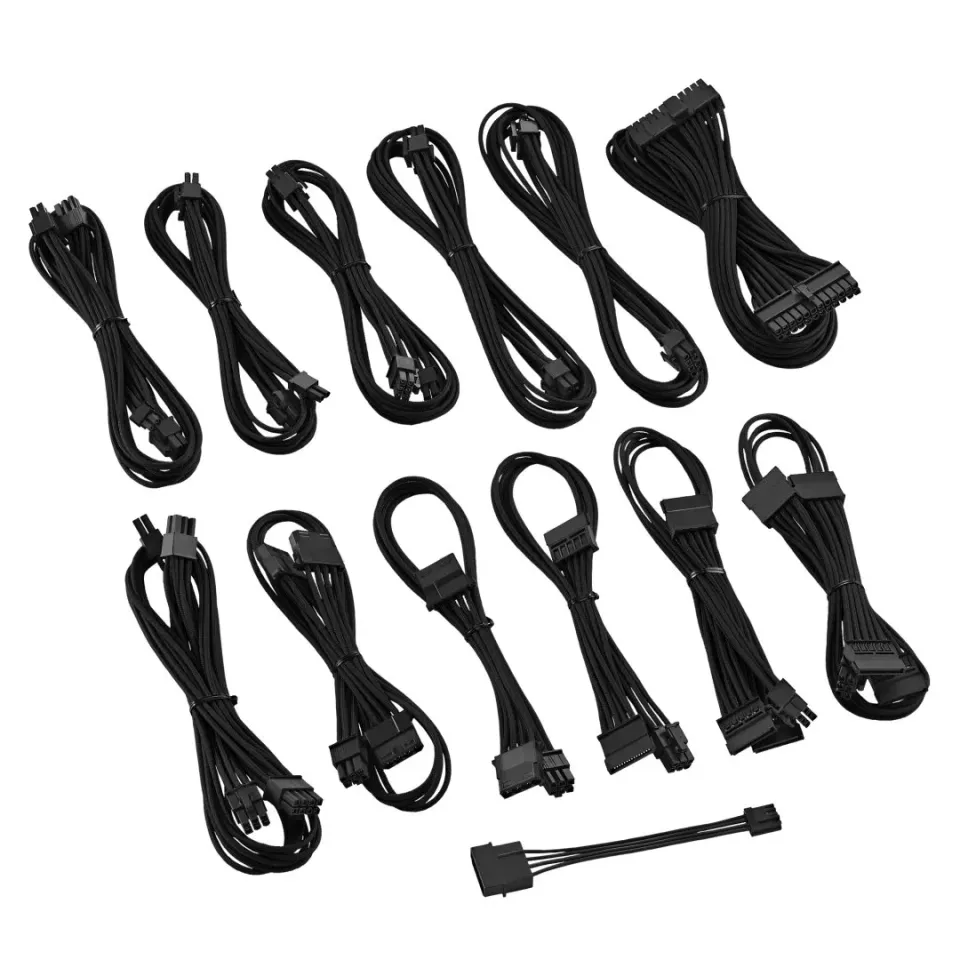 CableMod ST-Series ModFlex kabelset zwart voor SilverStone
