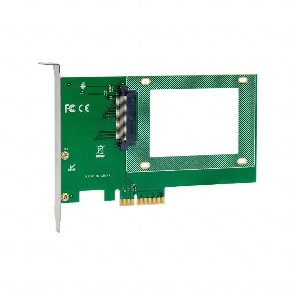 Microconnect PCI-Express X4 U.2 SFF8639 SSD adapterkaart NVMe