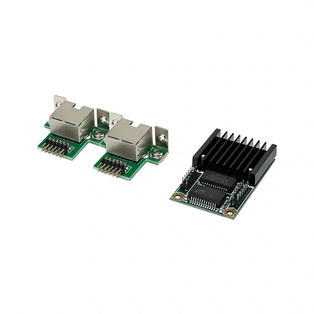Microconnect 8111H Mini PCIe netwerkkaart dual RJ45 1G