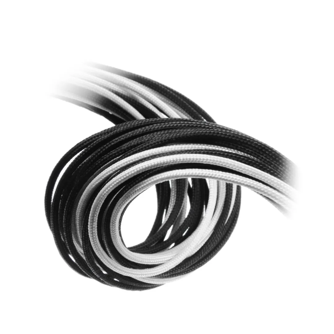 CableMod ModFlex verlengkabelset 6+6-pin zwart-wit