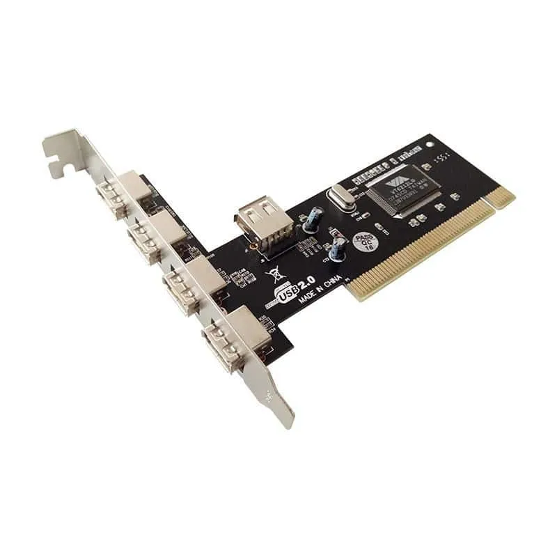 Microconnect NEC720101 PCI USB 2.0 kaart 4+1 poorten