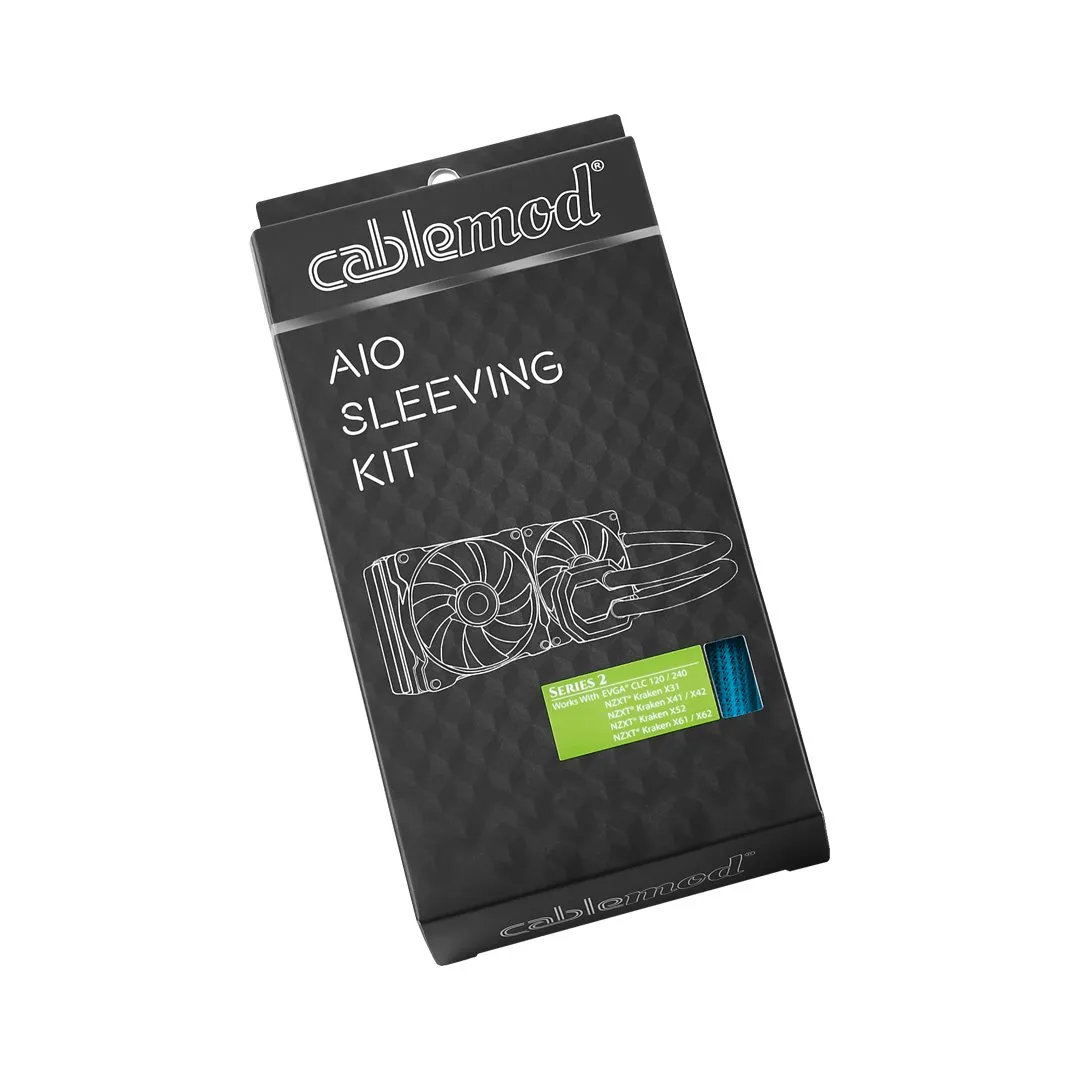 CableMod Series 2 sleeving kit lichtblauw AIO