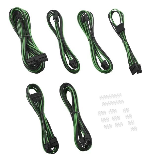 CableMod C-Series ModFlex Essentials kabelset Corsair zwart groen