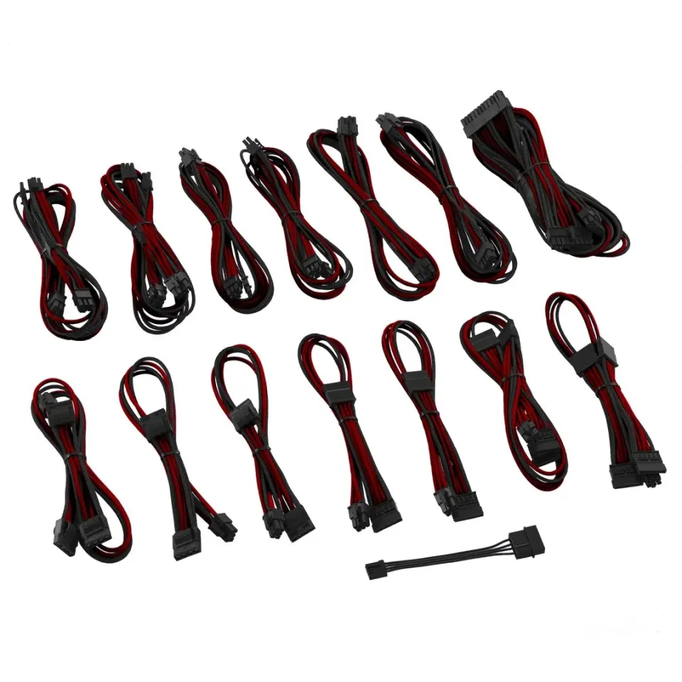 CableMod C-Series ModMesh kabelset Corsair RM zwart rood