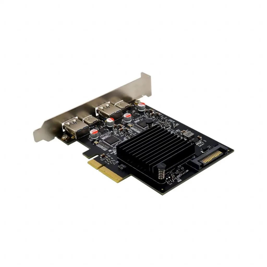 Microconnect ASM3142 PCIe uitbreidingskaart USB-C USB-A 10Gbps