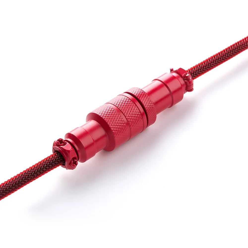 CableMod Pro Coiled toetsenbordkabel USB-C 150cm republic red