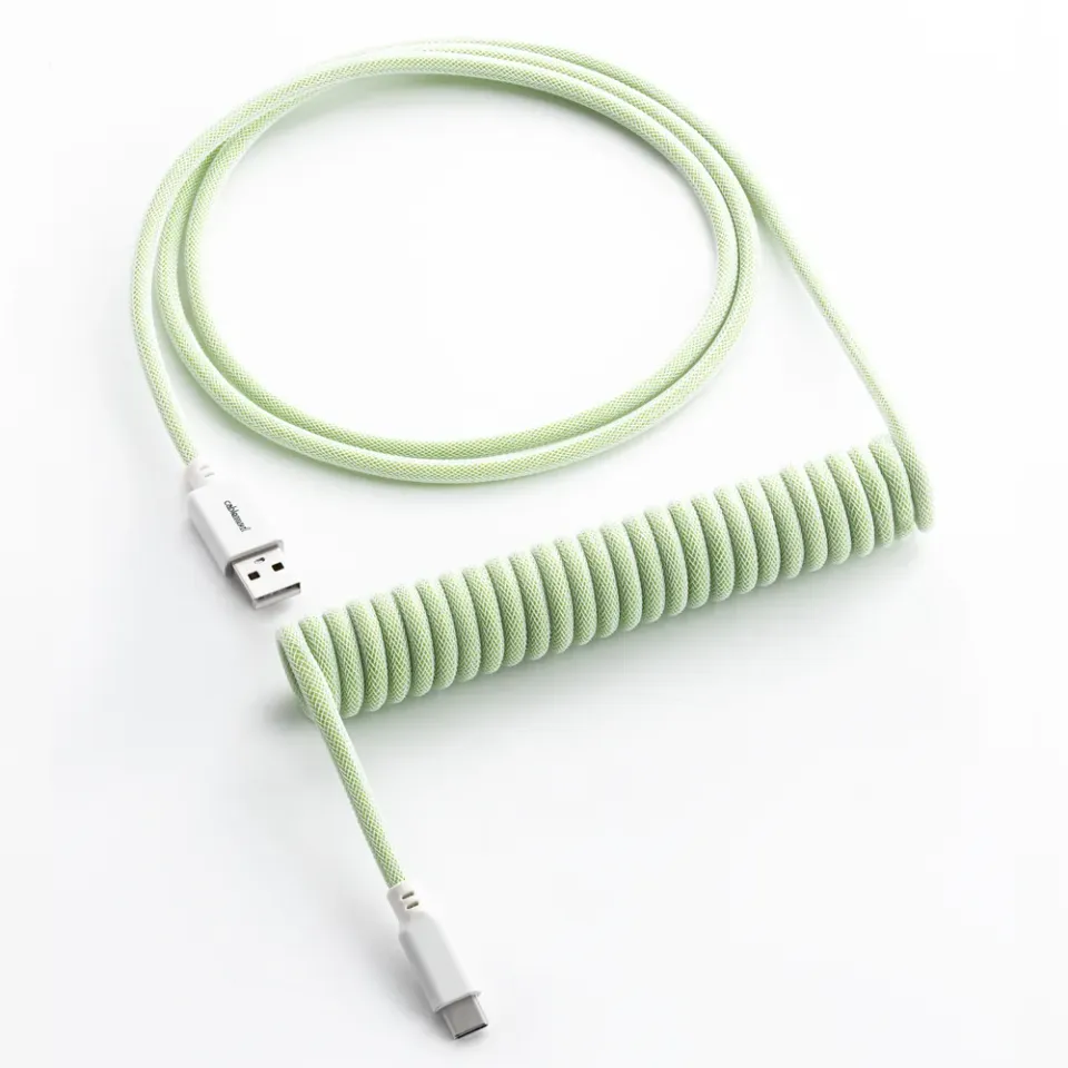 CableMod Classic Coiled toetsenbordkabel Lime Sorbet 150cm