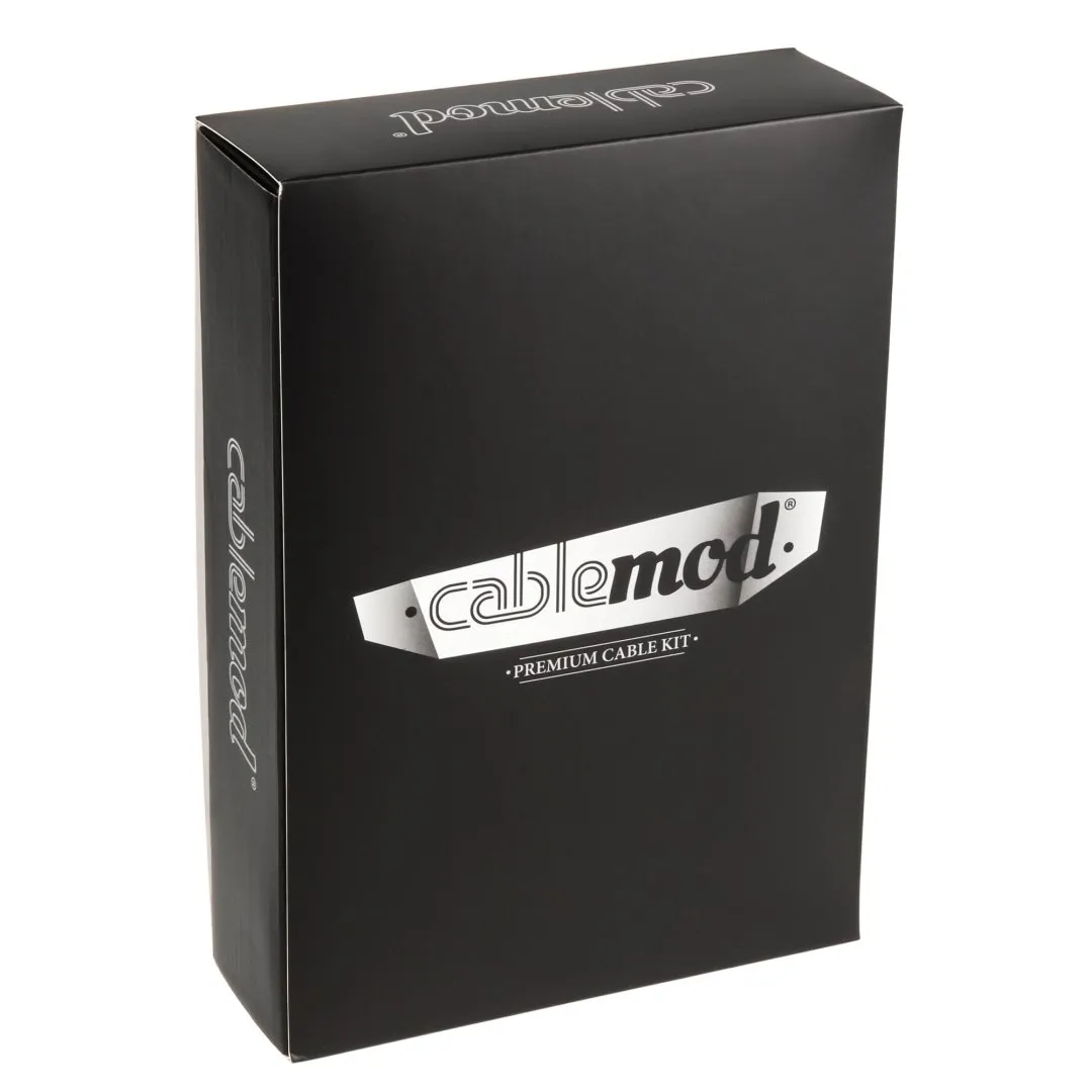CableMod ST-Series kabelkit Silverstone voedingskabel zwart-geel
