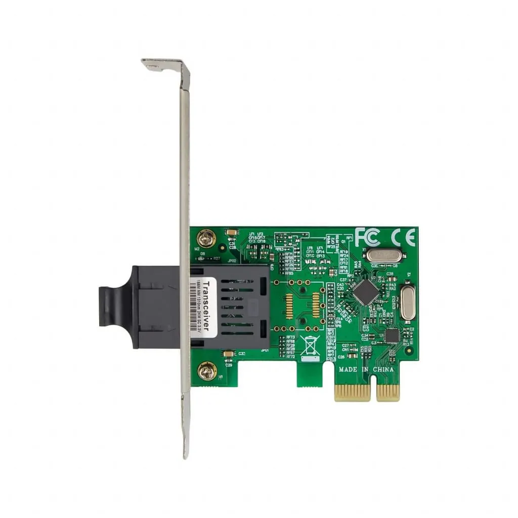 Microconnect RTL8106E netwerkkaart PCIe x1 100M SC