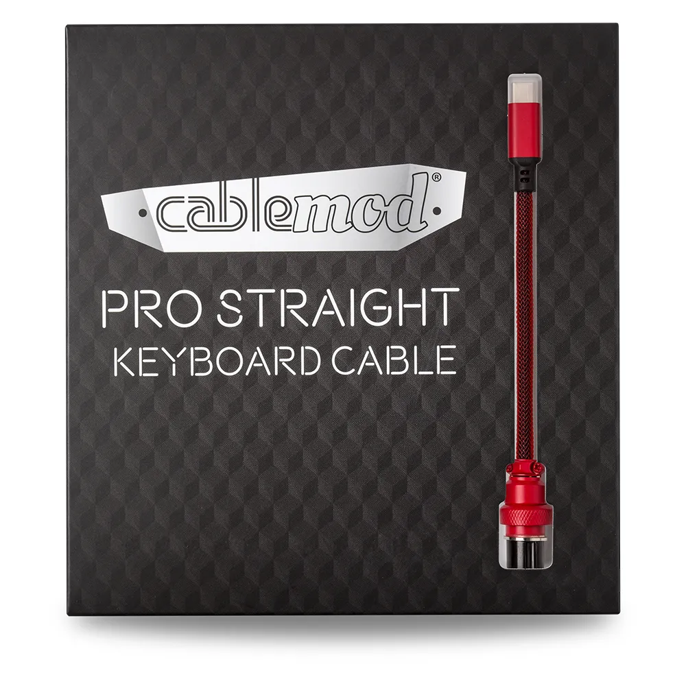 CableMod Pro Straight toetsenbordkabel USB-C 150 cm Republic Red