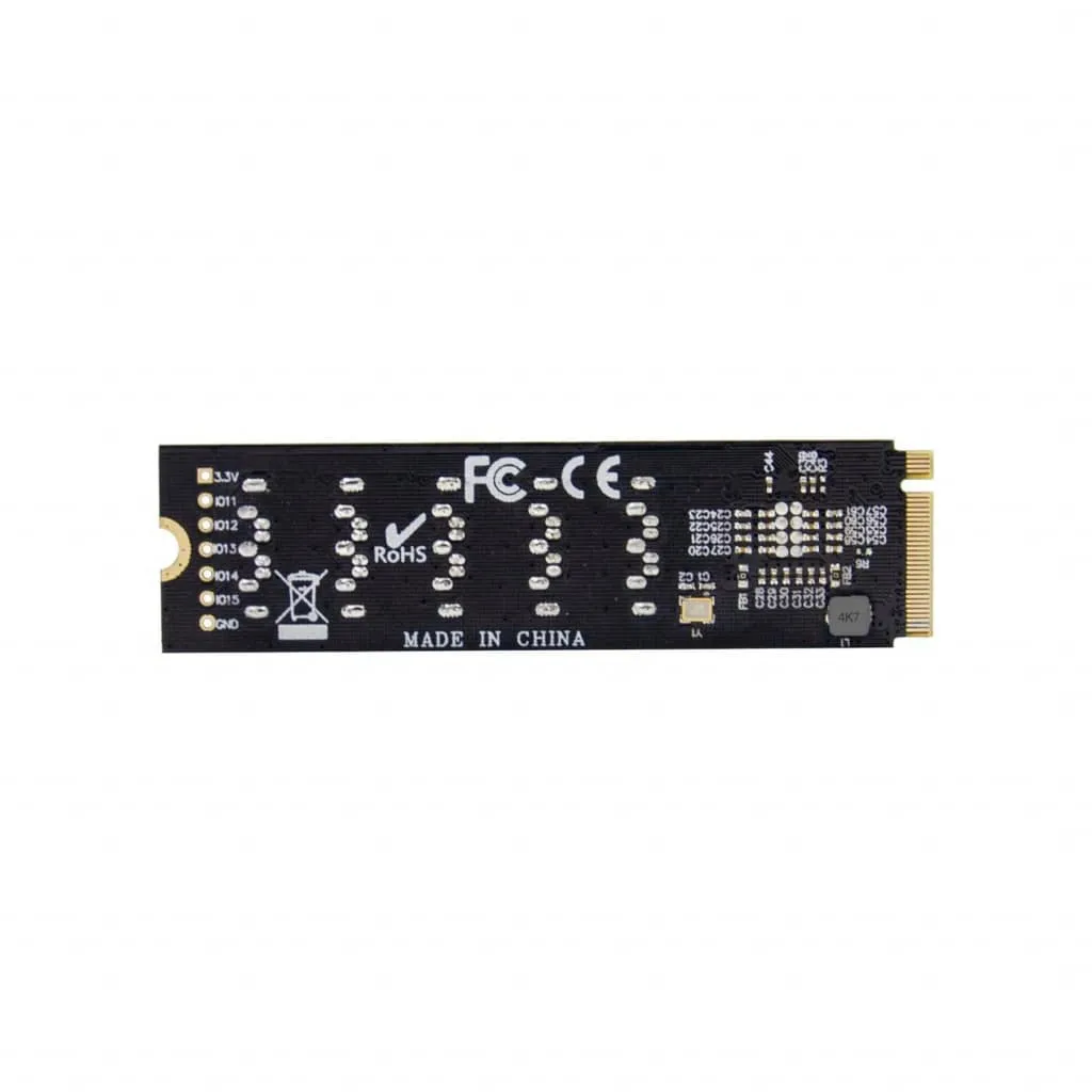 MicroConnect M.2 Key M SATA3.0 uitbreidingskaart 5x SATA 6Gbps