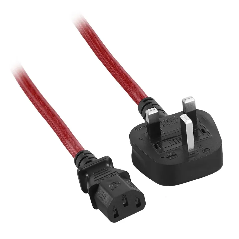 CableMod ModFlex Power Cord C13 UK stroomkabel 2m rood
