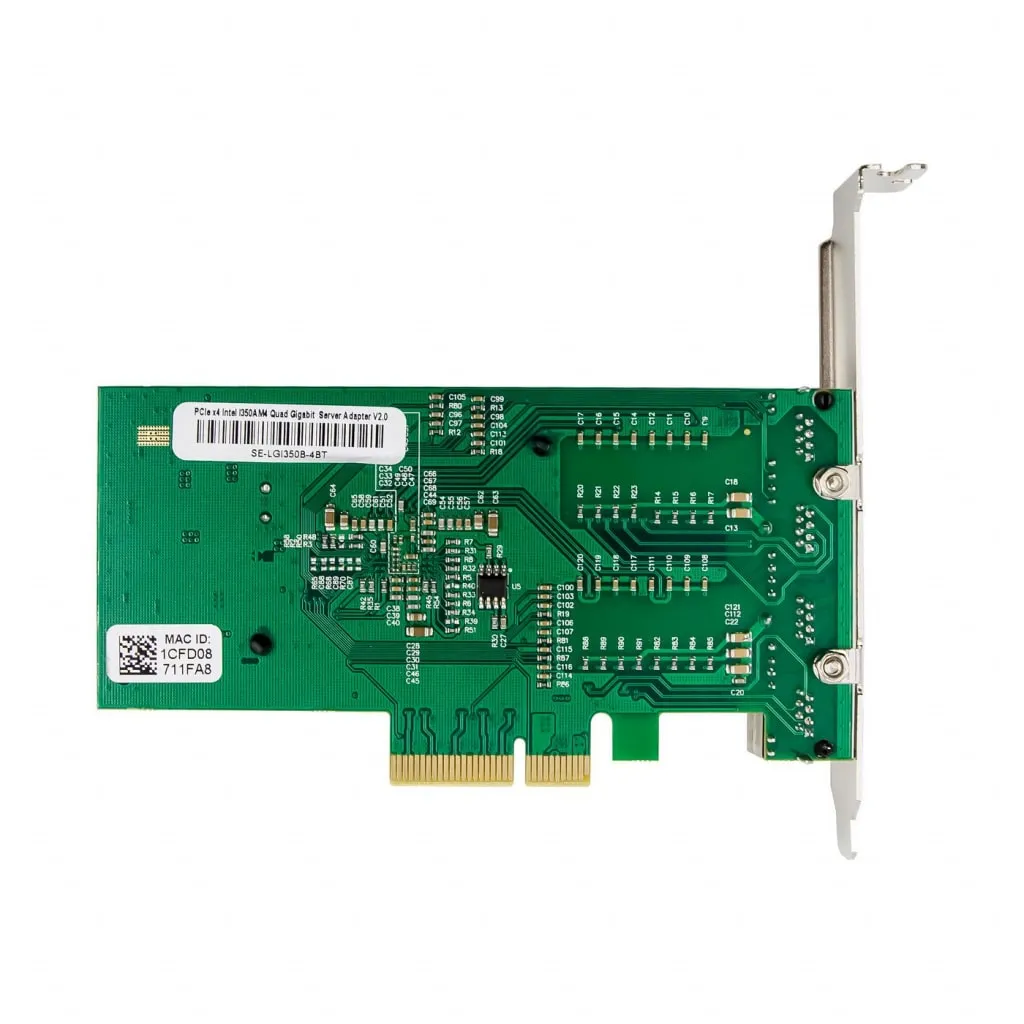 Microconnect I350-T4 PCIe netwerkkaart quad RJ45 1GbE