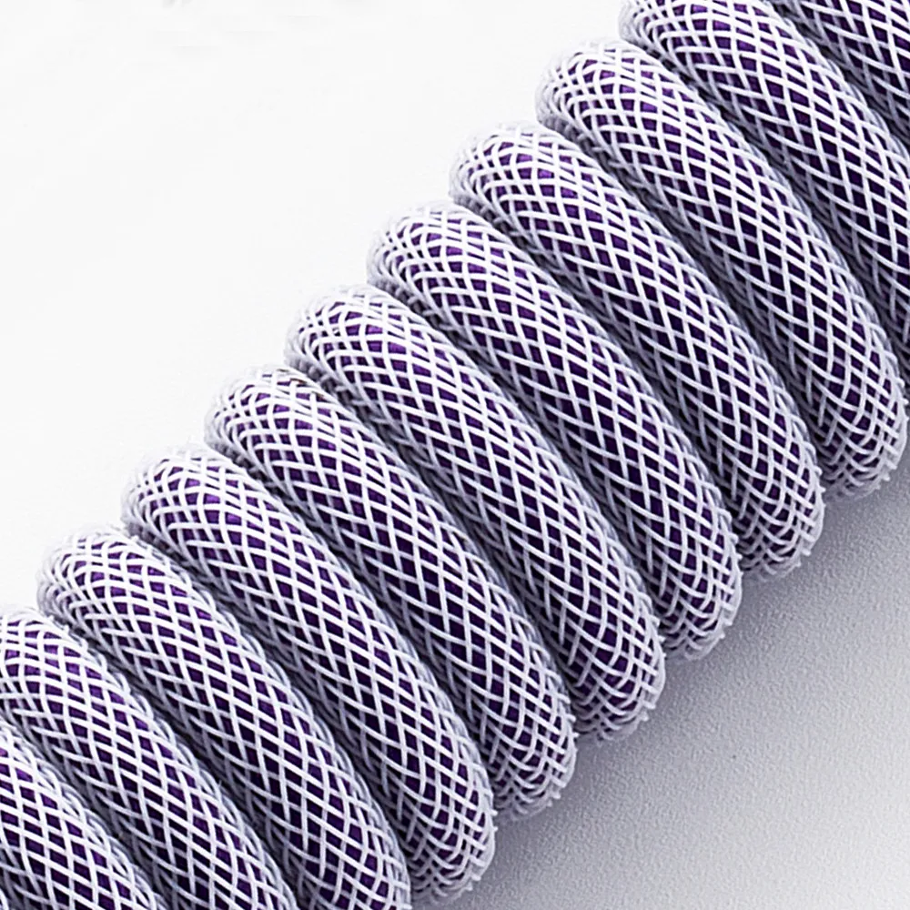 CableMod Classic coiled toetsenbordkabel USB-C 150cm rum raisin