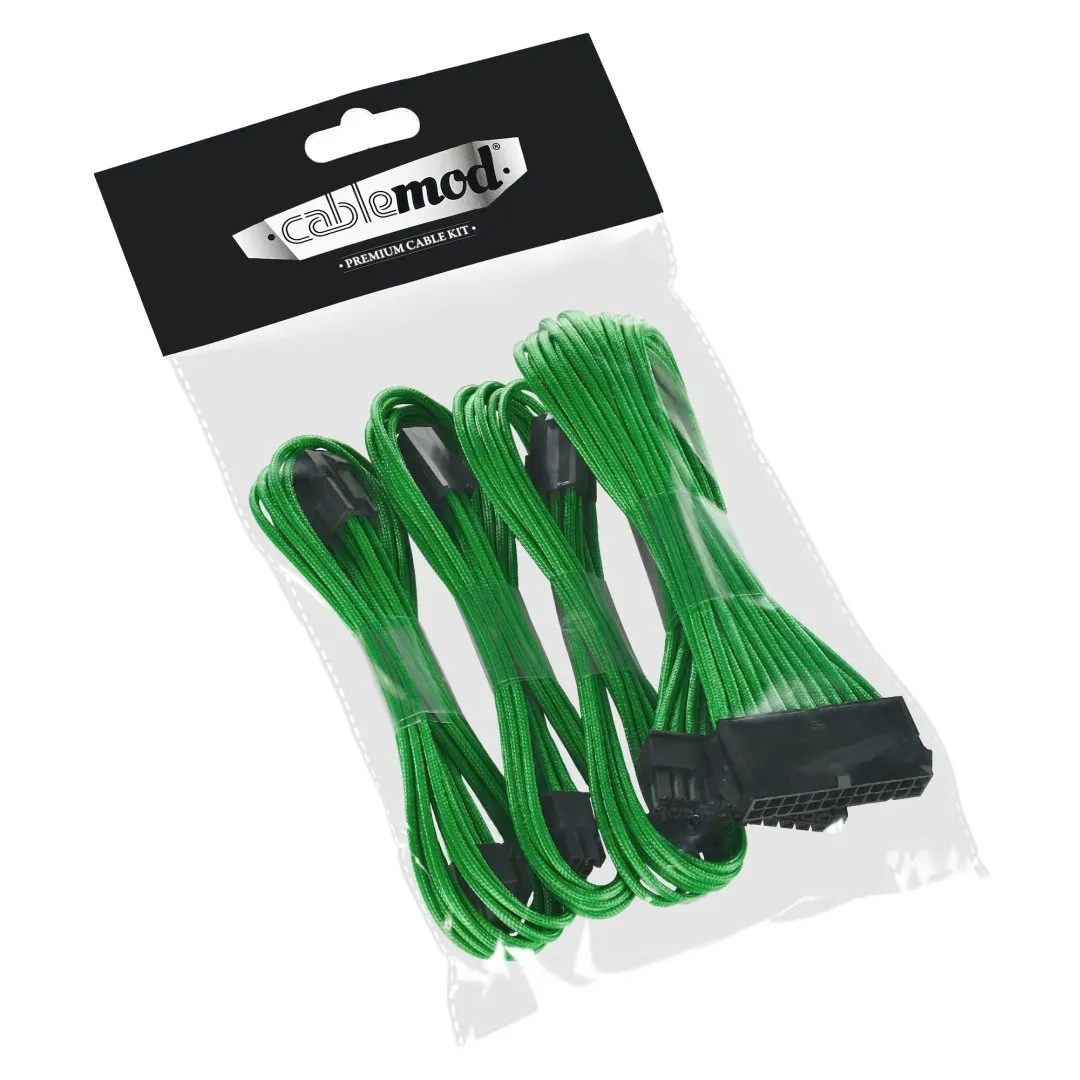 CableMod ModFlex Basic verlengkabelset 6+6-pin groen