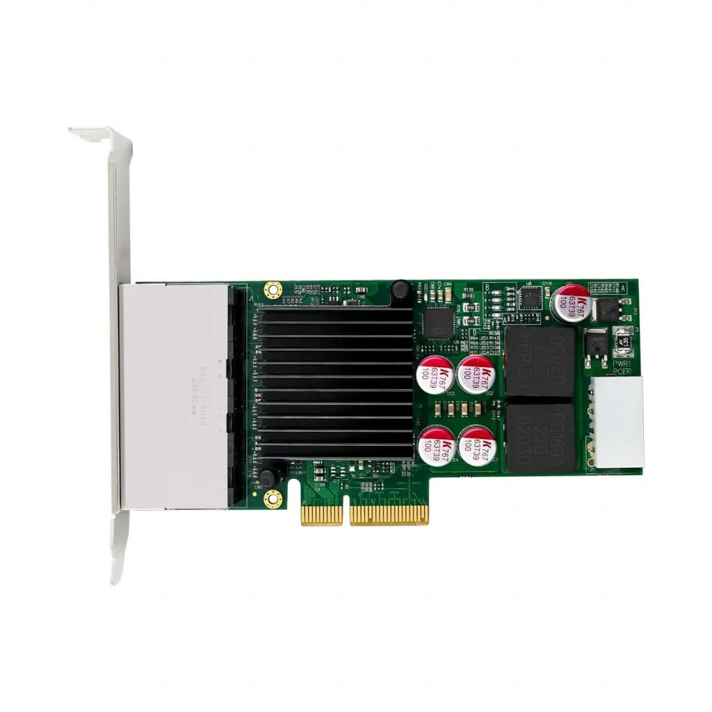 Microconnect I350-T4 quad netwerkkaart PoE 1GbE
