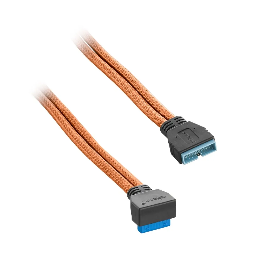 CableMod ModFlex USB 3.0 interne kabel 50cm oranje haaks