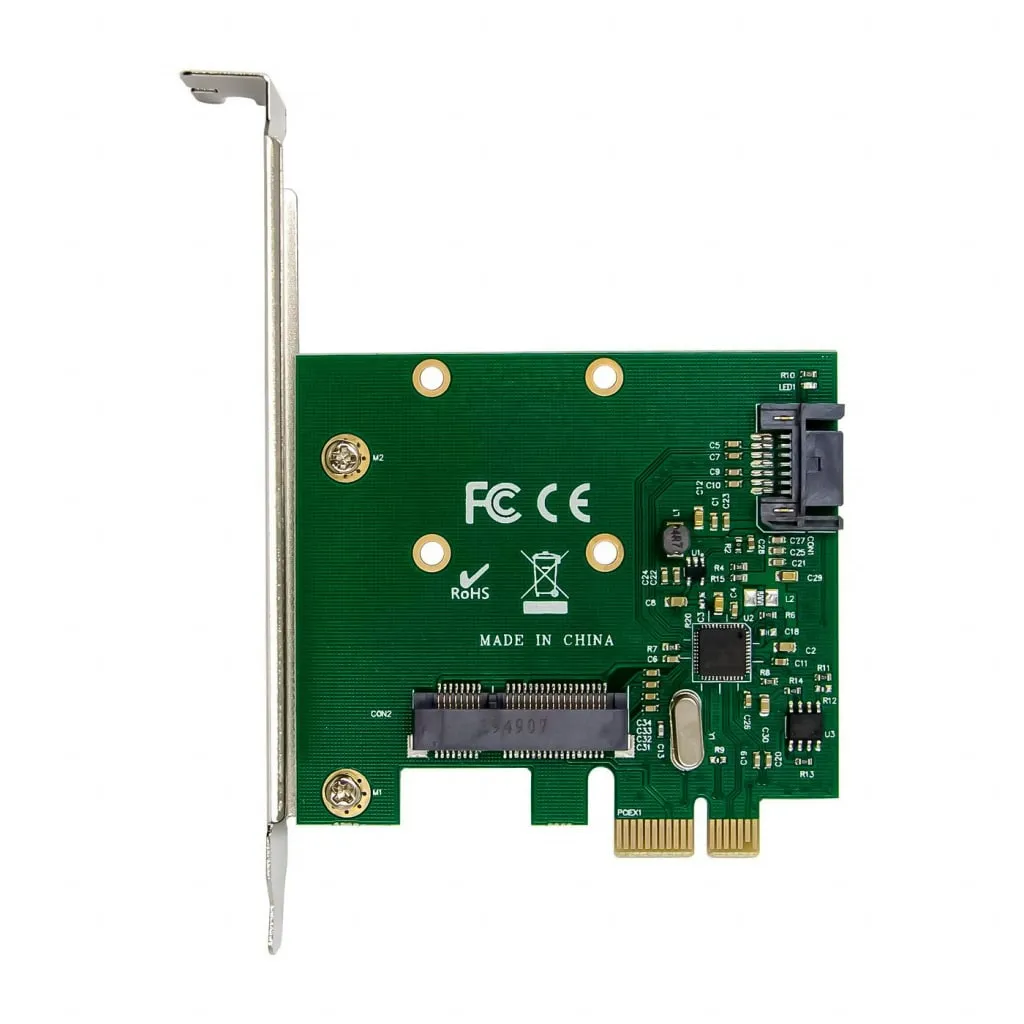 Microconnect PCIe SATA III mSATA NGFF kaart 6G