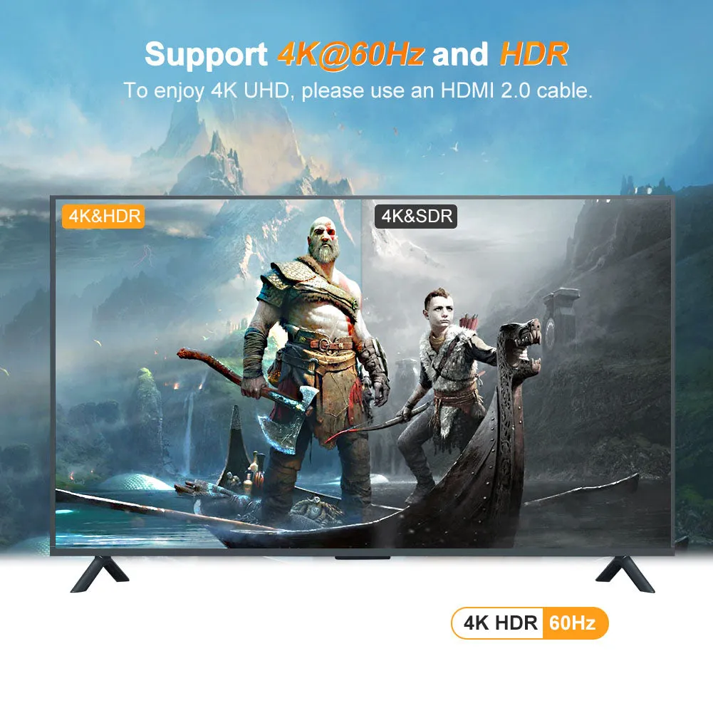 CableCreation DisplayPort naar HDMI adapter 4K 60Hz