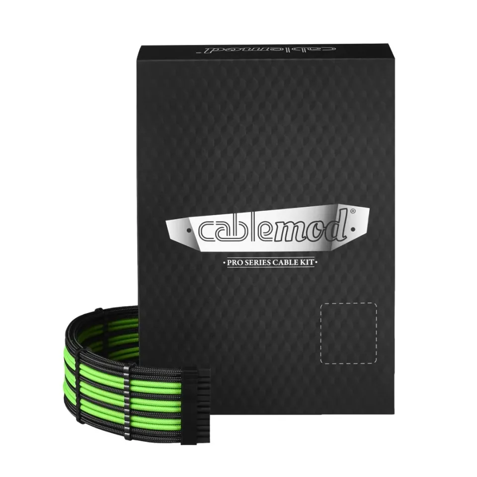 CableMod C-Series PRO ModMesh kabelset zwart-lichtgroen Corsair