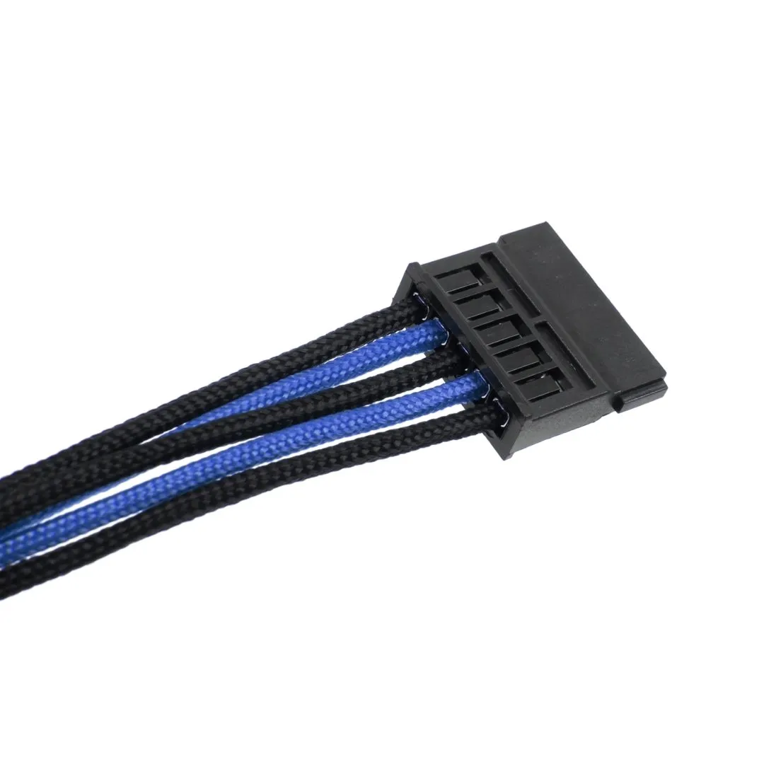 CableMod ST-Series Silverstone kabelset zwart-blauw
