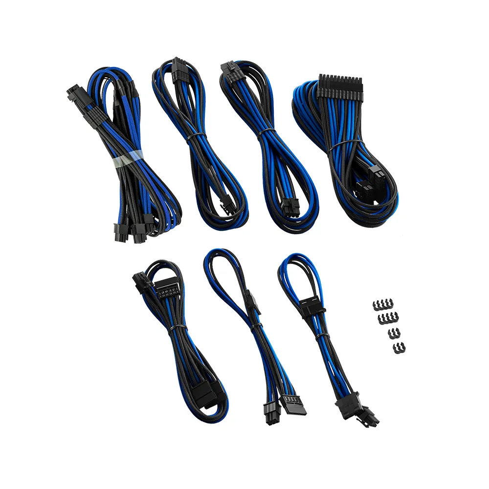 CableMod E-Series Pro 12VHPWR kabelset 16-pin zwart blauw