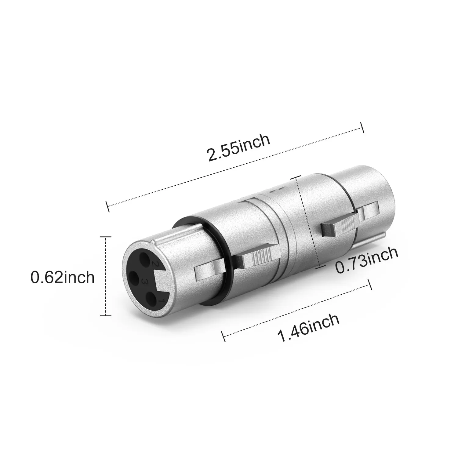 CableCreation XLR Adapter Female-Female 3-Pin 1-Pack