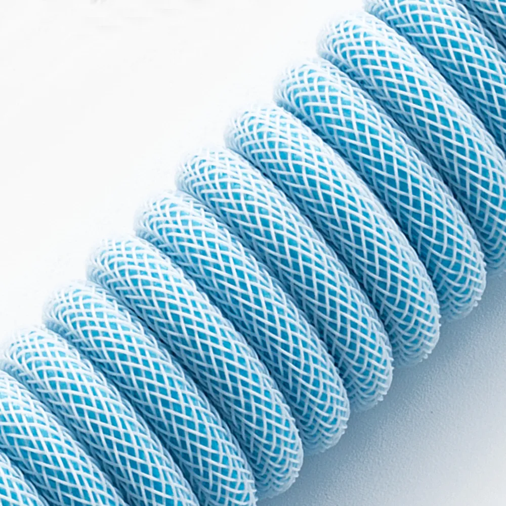 CableMod Pro Coiled toetsenbordkabel USB-C 150cm blauw