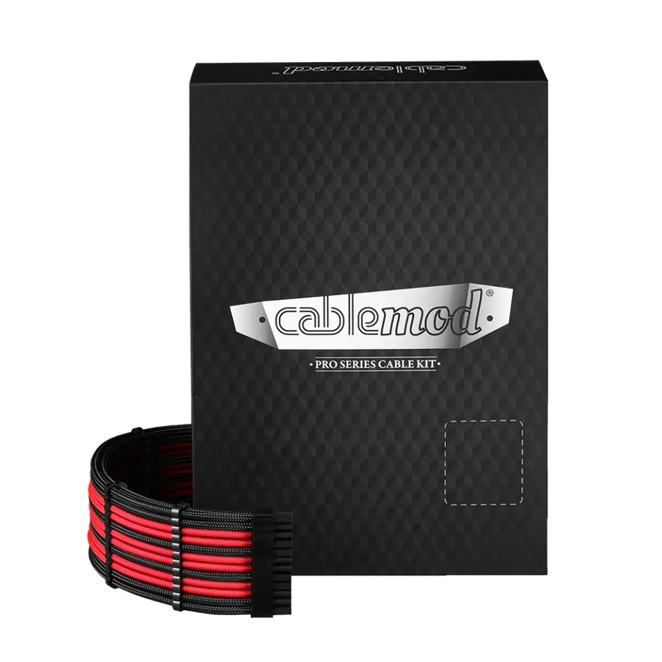 CableMod RT-Series Pro ModMesh 12VHPWR kabelset zwart-rood