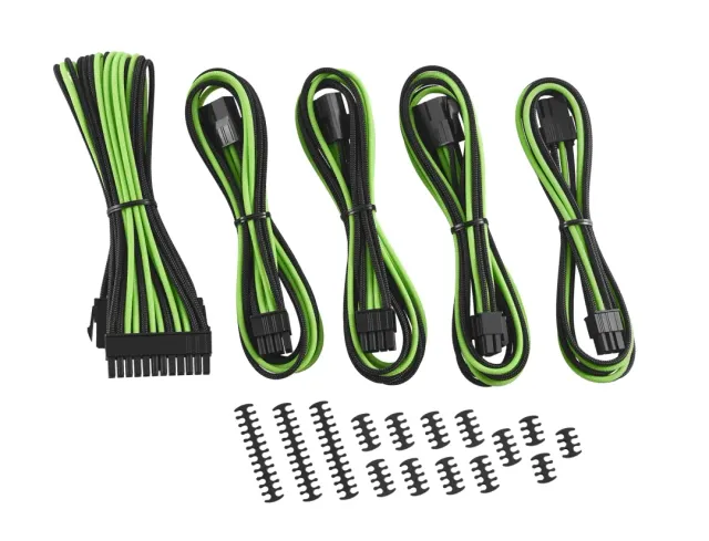 CableMod Classic ModMesh verlengkabelset zwart/lichtgroen