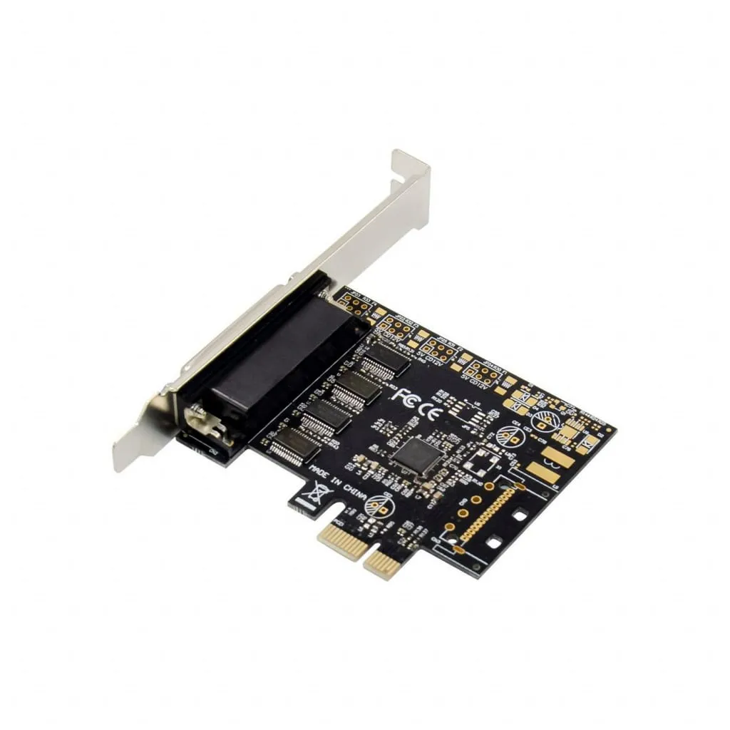 Microconnect PCIe 4S DB9 RS232 seriële kaart 4-poorts