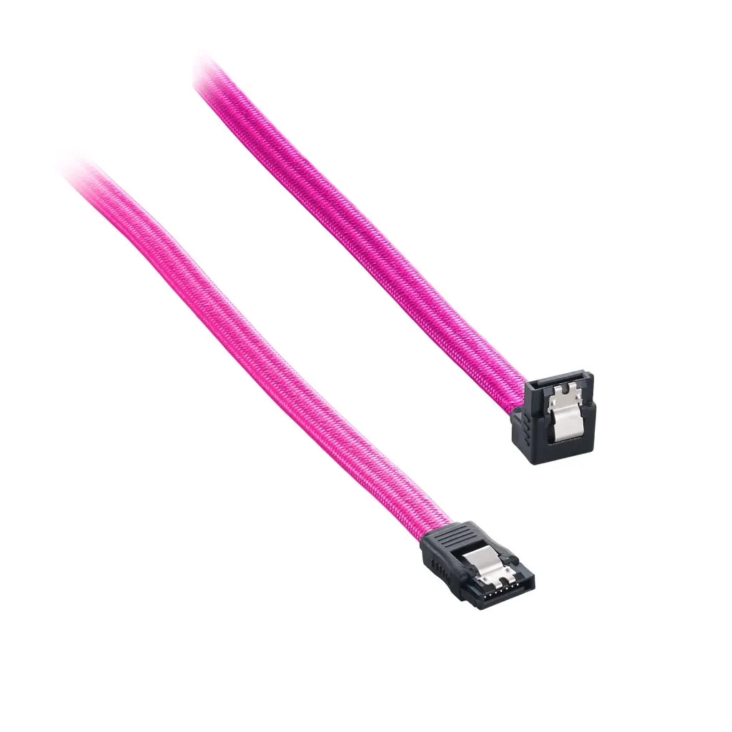 CableMod ModFlex SATA-kabel haaks 30cm roze