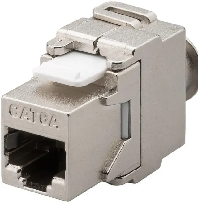 Microconnect CAT6A keystone module STP RJ45