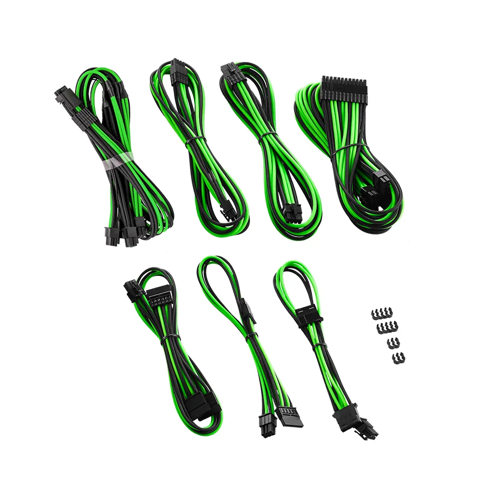 CableMod C-Series Pro 12VHPWR kabelset zwart-lichtgroen