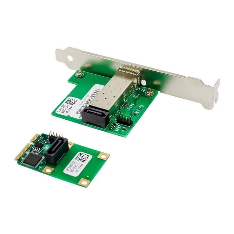 Microconnect MiniPCIe I210 netwerkkaart 1GbE SFP glasvezel