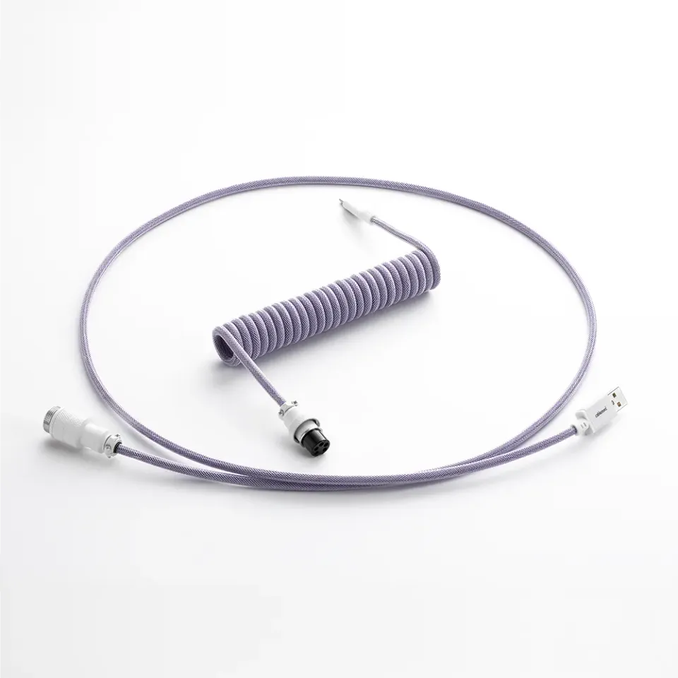 CableMod Pro Coiled toetsenbordkabel USB-C 150cm Rum Raisin