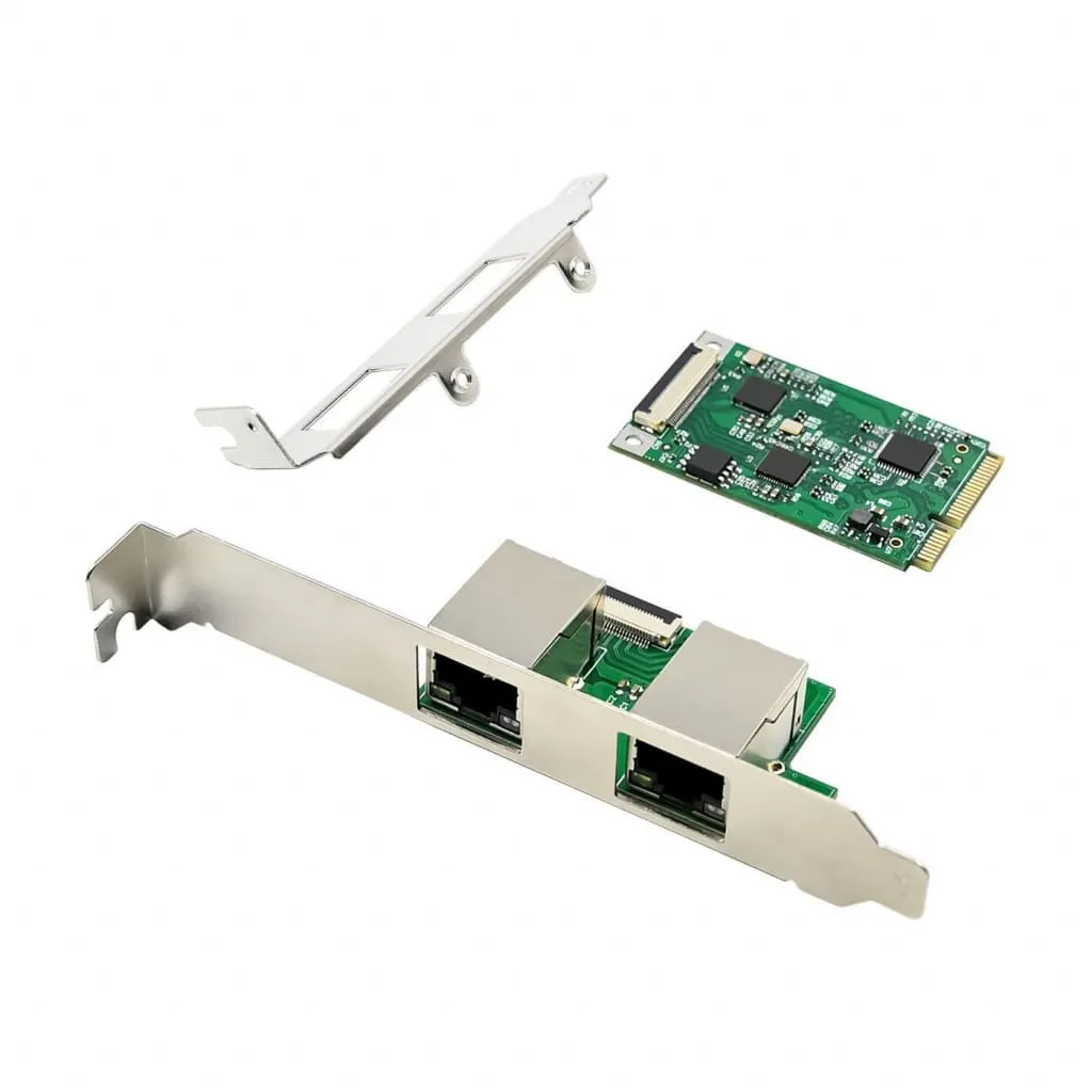Microconnect Mini PCIe RTL8125B netwerkkaart dual 2.5G