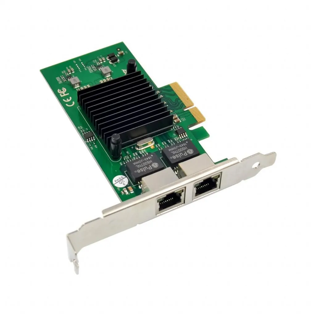 Microconnect Intel 82576 netwerkkaart dual RJ45 PCIe x1