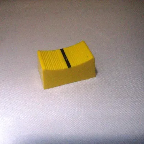 T.E.G. schuifknop 19x10 mm geel regelaar