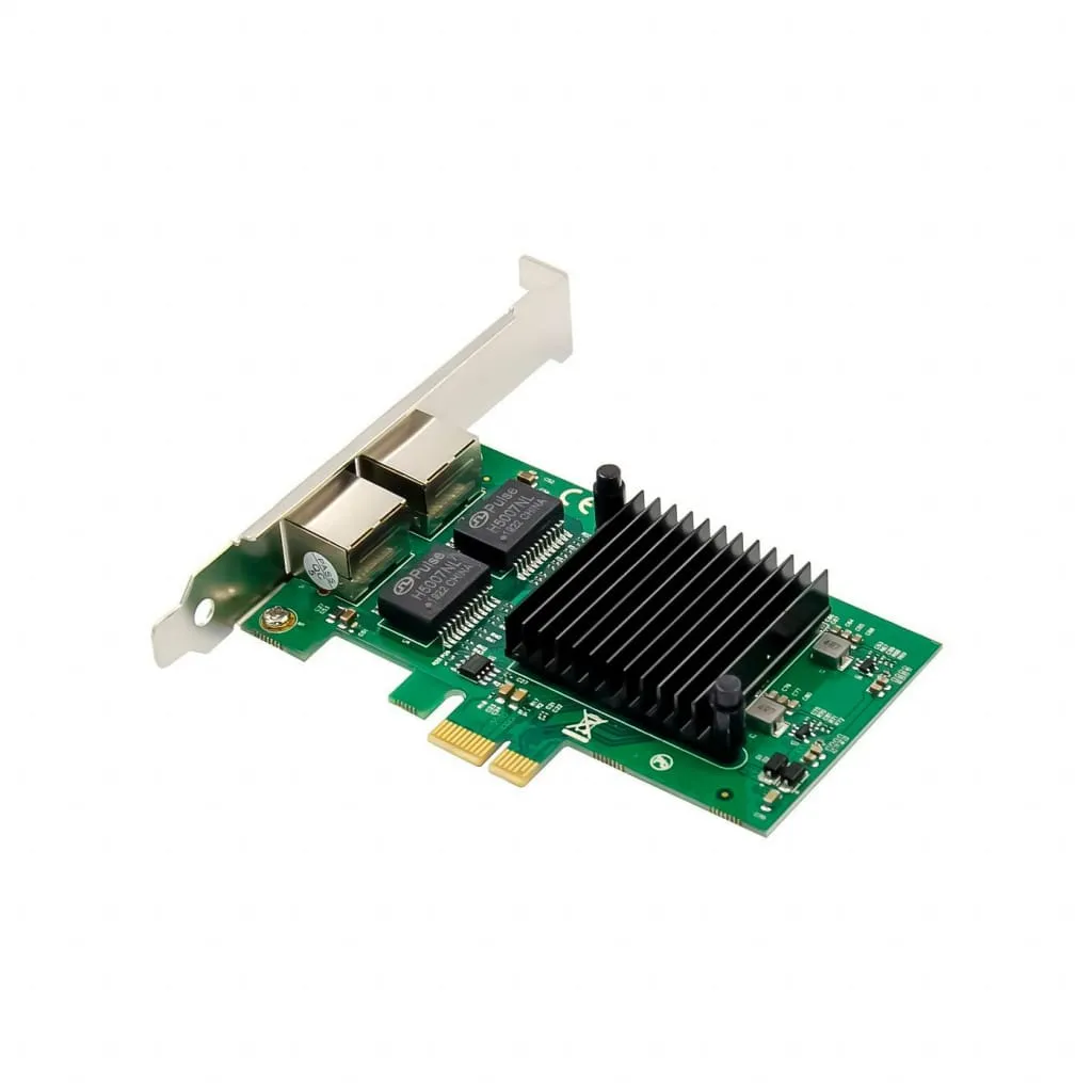 Microconnect 82576 Netwerkkaart PCIe x1 Dual RJ45