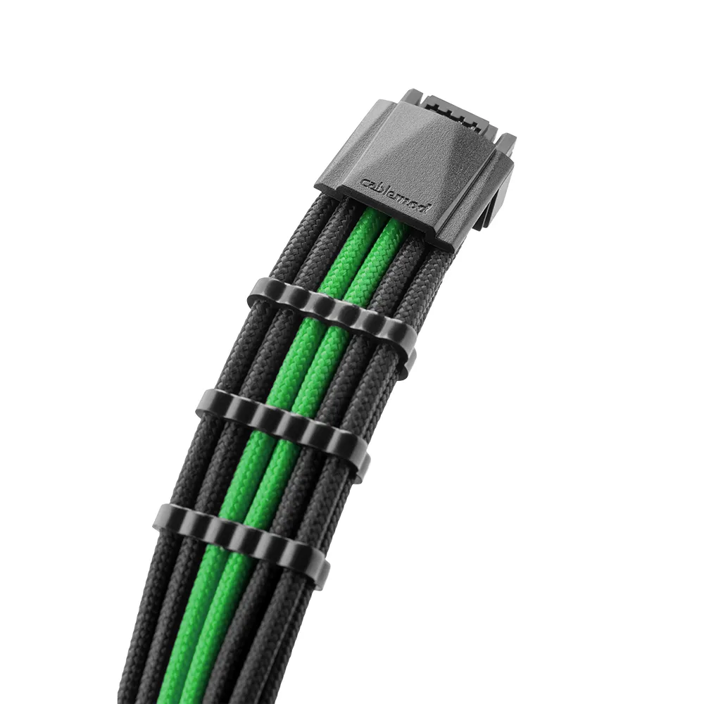 CableMod RT-Series Pro 12VHPWR voedingskabel zwart-groen 60cm