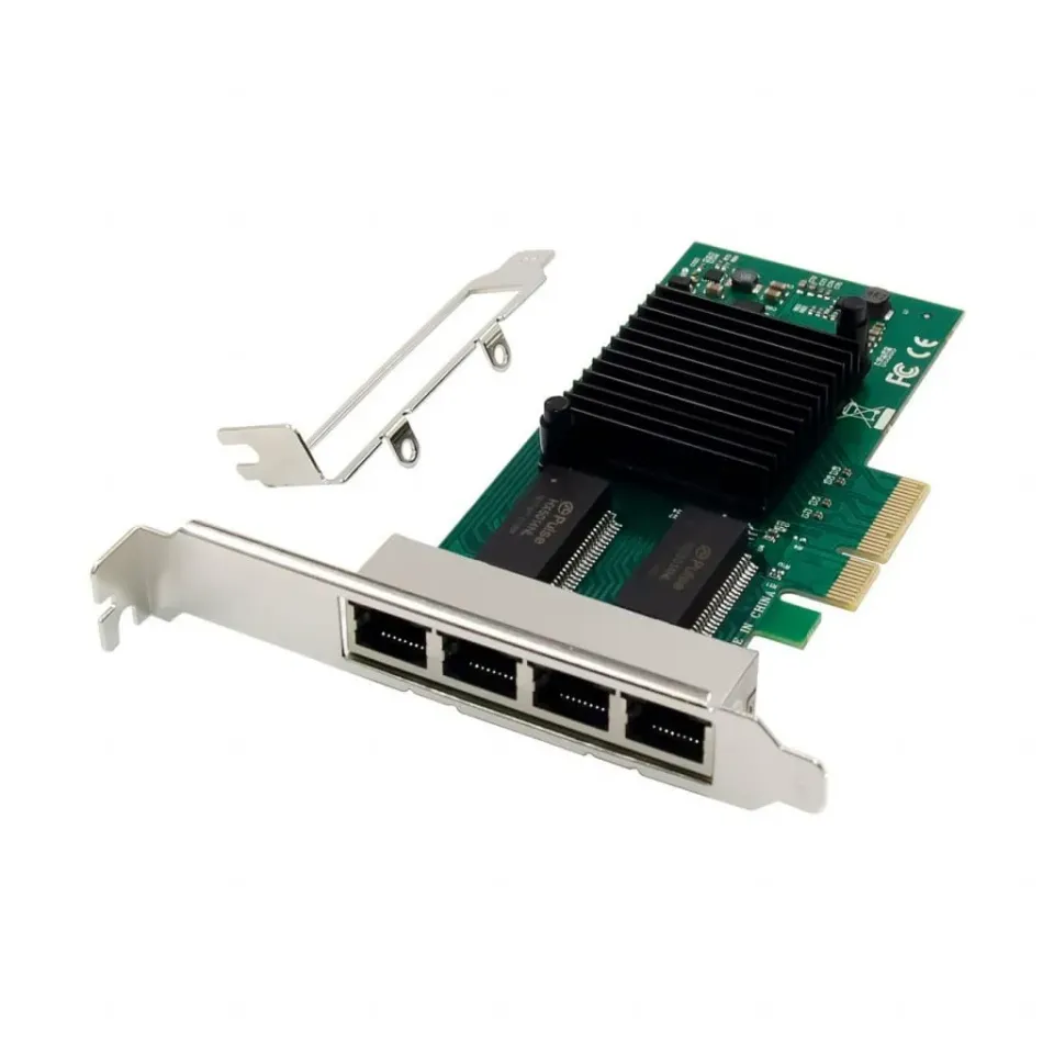 Microconnect I350-T4 PCIe netwerkkaart quad RJ45 1GbE