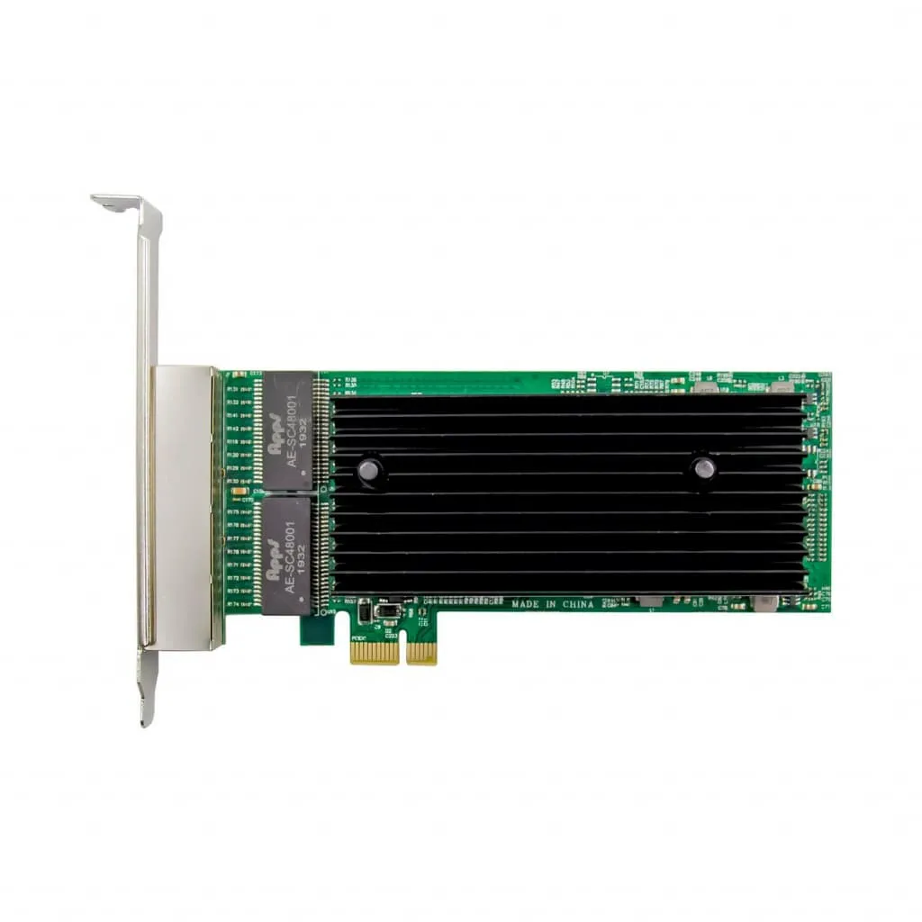 Microconnect Intel 82576 quad netwerkkaart PCIe 4x RJ45
