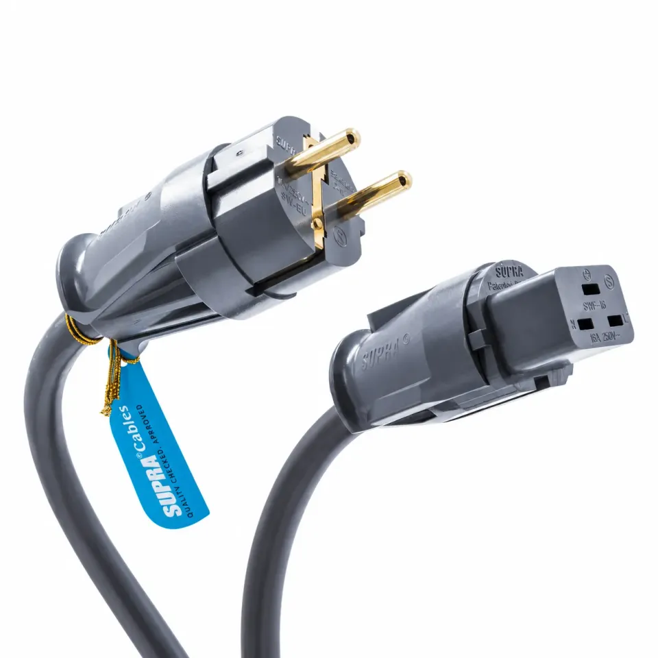Supra LoRad 2.5 SPC C19 voedingskabel 16A verzilverd
