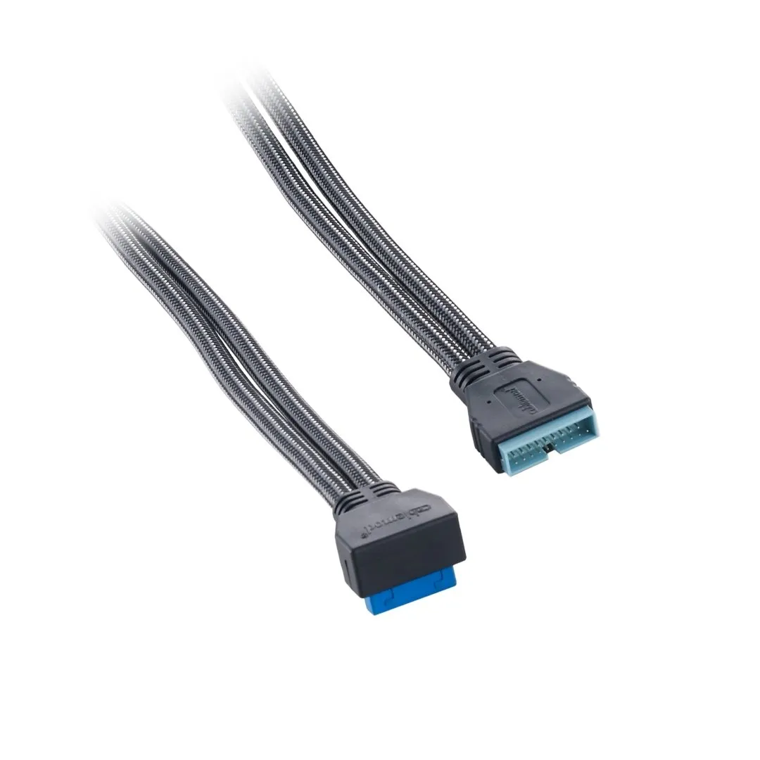 CableMod ModMesh Right Angle USB 3.0 kabel 50cm carbon